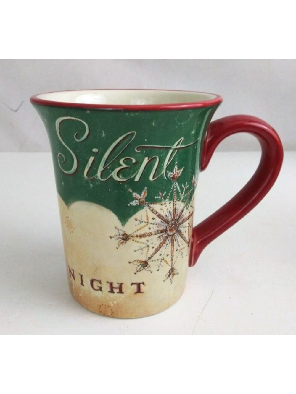 Certified International Angela Staehling Silent Night Christmas Coffee Cup 4.5"
